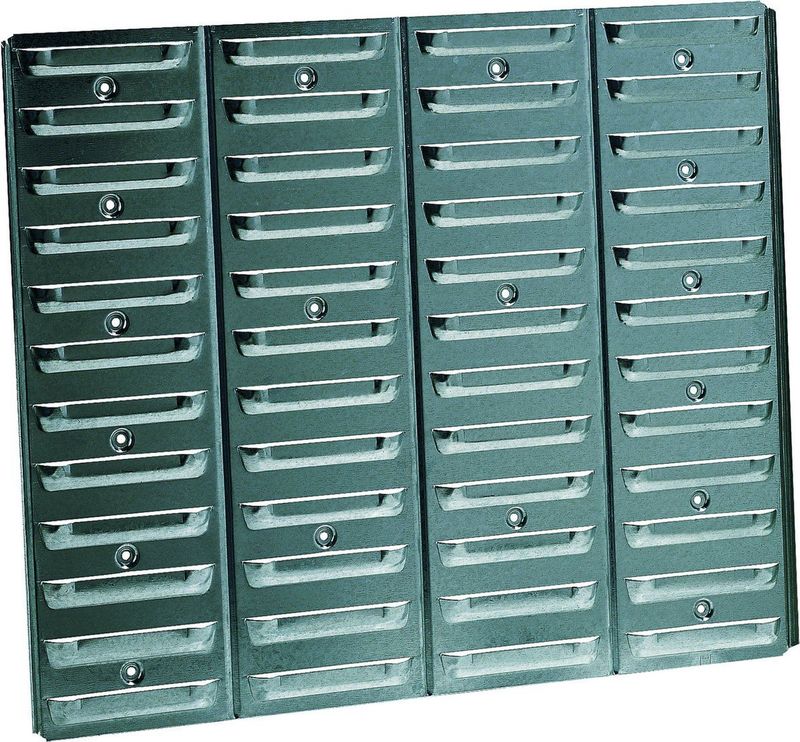 Raaco - Wandpaneel - Gegalvaniseerd - 48 Sleuven