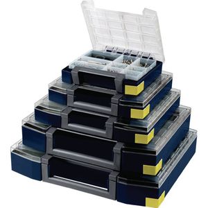 Assortimentskoffer polycarbonaat boxxser 80 8x8-20 blauw raaco