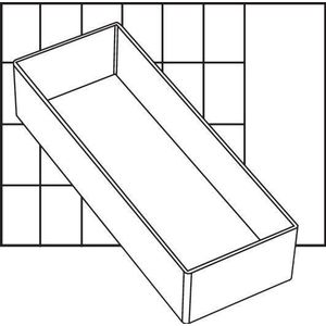 raaco Assortimentskoffer-inzet (l x b x h) 220 x 160 x 47 mm Aantal vakken: 2 Inhoud 1 stuk(s)