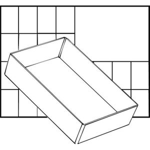 raaco Assortimentskoffer-inzet (l x b x h) 220 x 160 x 47 mm Aantal vakken: 2 Inhoud 1 stuk(s)