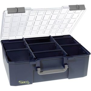 raaco CarryLite 150 5x10-8, Blau, Polycarbonat (PC), Polypropylen (PP), 413 mm, 330 mm, 147 mm, 2,33 kg