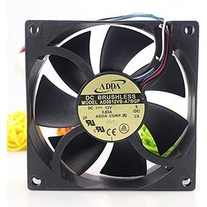 ADDA AD0812VB-A7BGP 12V 0.65A 8025 4line PWM large air volume cooling fan