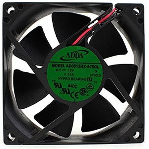 ADDA 8CM AD0812HX-A70GL 8025 DC12V 0.25A 2-wire chassis power cooling fan