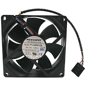 Original PVA080G12R For Foxconn DC12V 0.80A 80x80x25mm 4-wire 5pin Server Cooling Fan