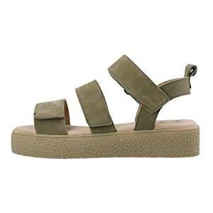 CA'SHOTT A/S CASCAMILLA Velcro Nubuck Damessandaal, olijf, 39 EU, olijfgroen, 39 EU