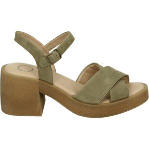 Ca'Shott 61200313 - Sandalen met hakDames Sandalen - Kleur: Groen - Maat: 37