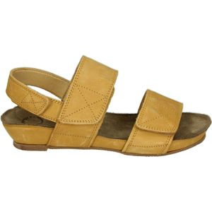 Ca'Shott 61200503 - Platte sandalenDames Sandalen - Kleur: Geel - Maat: 38