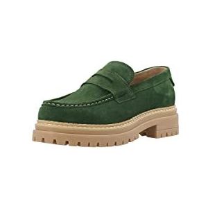 Ca'Shott A/S Cashannah Loafer Suede dames Loafer, Groen