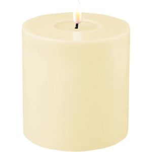 Luxe LED kaars - Crème LED Candle 10 x 10 cm - net een echte kaars! Deluxe Homeart