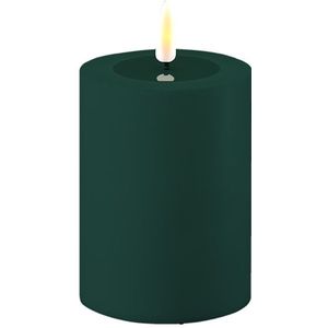 Led kaars voor buiten 7,5 x 10 cm | Dark Green | 3D vlam | Deluxe HomeArt