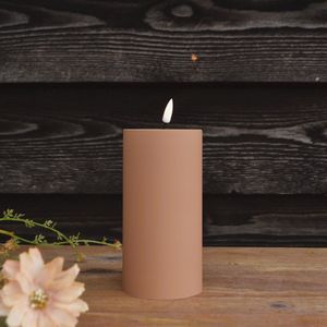 Deluxe Homeart LED Candle Caramel Outdoor 7.5x15cm