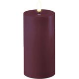 DELUXE HOMEART LED CANDLE REAL FLAME VIOLET Ø7.5CM x 15CM