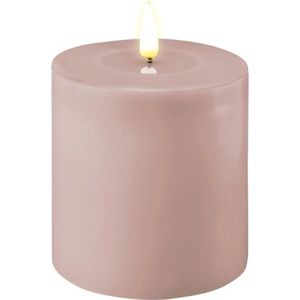 DeLuxe Homeart Kaars Roze RF0439 10x10 cm