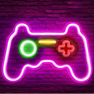 Mecharite Controller LED Neon Skilt - Roze, Accessoires voor spelcomputers, Roze