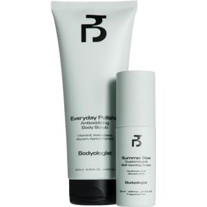 Bodyologist - Glow Duo Set - Everyday Polisher Body Scrub 200ml - Summer Dew Zelfbruinende Druppels 50ml