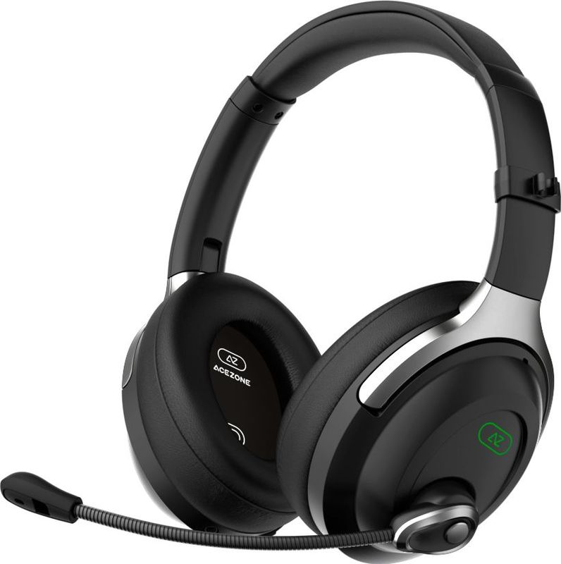 AceZone A-Spire Wireless Gaming Headset - ANC - Zwart - Multiplatform