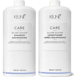 Keune Care Silver Savior Shampoo 1000 ml & Conditioner 1000 ml
