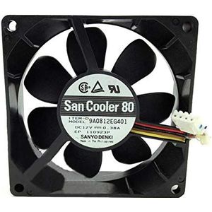 9A0812EG401 For Sanyo 8025 8CM 12V 0.38A double ball chassis fan