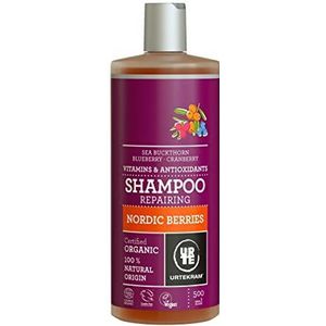 Urtekram Shampoo - Noordse Bessen - Normaal haar - 500 ml, Vegan, Biologisch, Natuurlijk