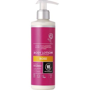 Urtekram - Rozen Body Lotion - Roze - Natuurlijke Oliën - Verzorgend