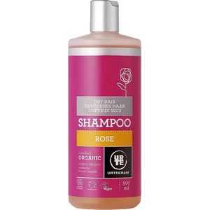 Urtekram Shampoo - Rozen - Droog haar - 500 ml, Vegan, Biologisch, Hydraterend, Natuurlijk