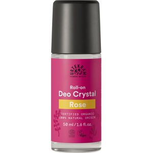 Urtekram - Deo Crystal Roll-on - Roos - 50 ml - Natuurlijke Deodorant