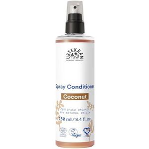 Urtekram 876524 Spray Conditioner - Kokos - hydratatie voor normaal haar, Vegan, Biologisch, Natuurlijk, 250 ml