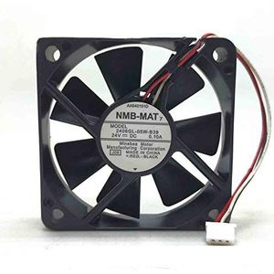2406GL-05W-B39 6015 24V 0.10A 6cm 3-wire double ball frequency converter fan