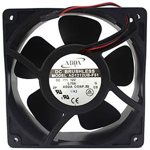 ADDA AD1212UB-F51 12038 12V 0.70A metal frame cabinet cooling fan