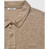 Gabba - Linnen Polo Coriander - Bruin - Casual Kleding