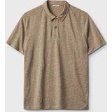 Gabba - Linnen Polo Coriander - Bruin - Casual Kleding