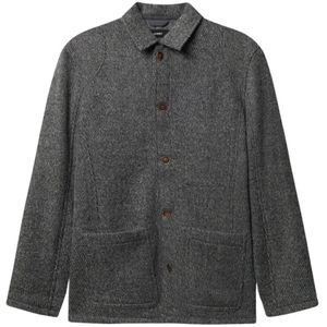 Gabba - Oscar J Diag - Winterjas - Grijs Antraciet Zilver - Wolmix