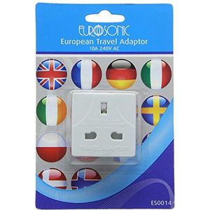 Connect-it ES0014 reisadapter, wit, 5 cm, reisadapter, Wit, reisadapter