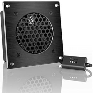 AC Infinity AIRPLATE S1, Stille Koelventilator Systeem met Snelheidscontrole, voor Home Theater AV Kabinet Koeling