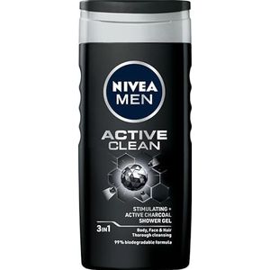 NIVEA MEN Active Clean Diepe reinigende douchegel voor mannen 250 ml