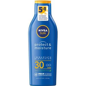 NIVEA SUN Protect & Moisture Hydraterende zonnebrandlotion SPF 30, 200 ml
