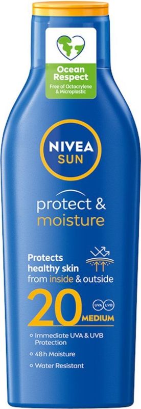Nivea - Sun Protect & Moisture - Zonnelotion - 200 ml - SPF20
