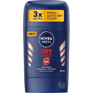 NIVEA MEN - Dry Impact - Anti-Transpirant Stick - 48 Uur Bescherming - Vrij Van Ethylalcohol