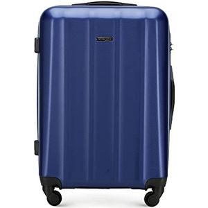 Wittchen Robuuste reiskoffer met wielen, Blauw, Middelgrote koffer