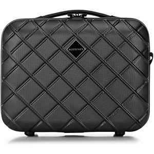 WITTCHEN Cosmetica koffer Reiskoffer Handbagage Cabinekoffer Harde schaal van ABS Cijferslot Classic Line Zwart