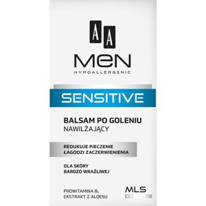 AA MEN SENSITIVE After-shave balm MOISTURIZING FOR VERY SENSITIVE SKIN, 100 ml