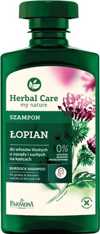 Herbal Care - Burdock Shampoo - 330 ml - Kliswortel Extract