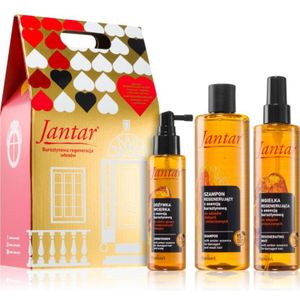 Jantar - Geschenkset voor Beschadigd Haar - 300 ml Shampoo - 100 ml Conditioner - 200 ml Haarmasker