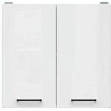 Junona keukenkast hoog - 60 x 57.3 x 30 cm - 2 deuren - glanzend wit