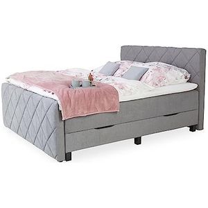 Boxspringbett  Chester ¦ grau ¦ Maße (cm): B: 180 H: 112 Betten > Boxspringbetten - Sconto