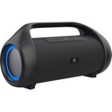 MANTA SPK310 Draagbare Bluetooth 5.0 TWS Luidspreker 90W RMS met X-Bass, RGB LED-licht, ingebouwde batterij, Power Bank-functie, MP3-weergave, AUX/Mic-In, spraakassistenten, IPX5 waterdicht