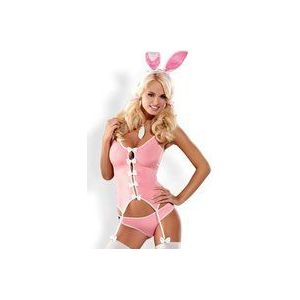 Obsessive - Bunny Suit Roze Kostuum