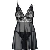 Babydoll mit zarter Spitze