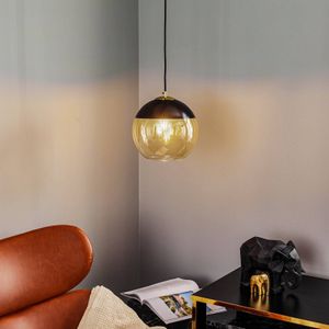Alfa Hanglamp Hira, 1-lamp, zwart/goud