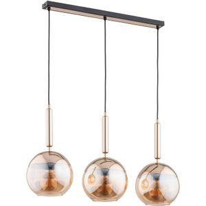 Alfa Hanglamp Volda New 3-lamps goud/zwart langwerpig